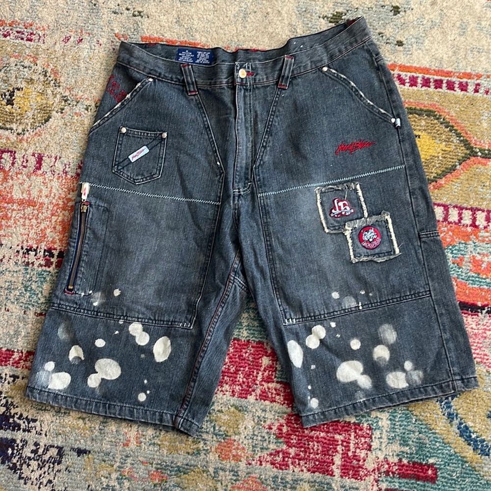 Johnny Blaze Hip Hop Jeans Shorts Rap 90s Wu Tang Wu Wear Men Size 40 popular